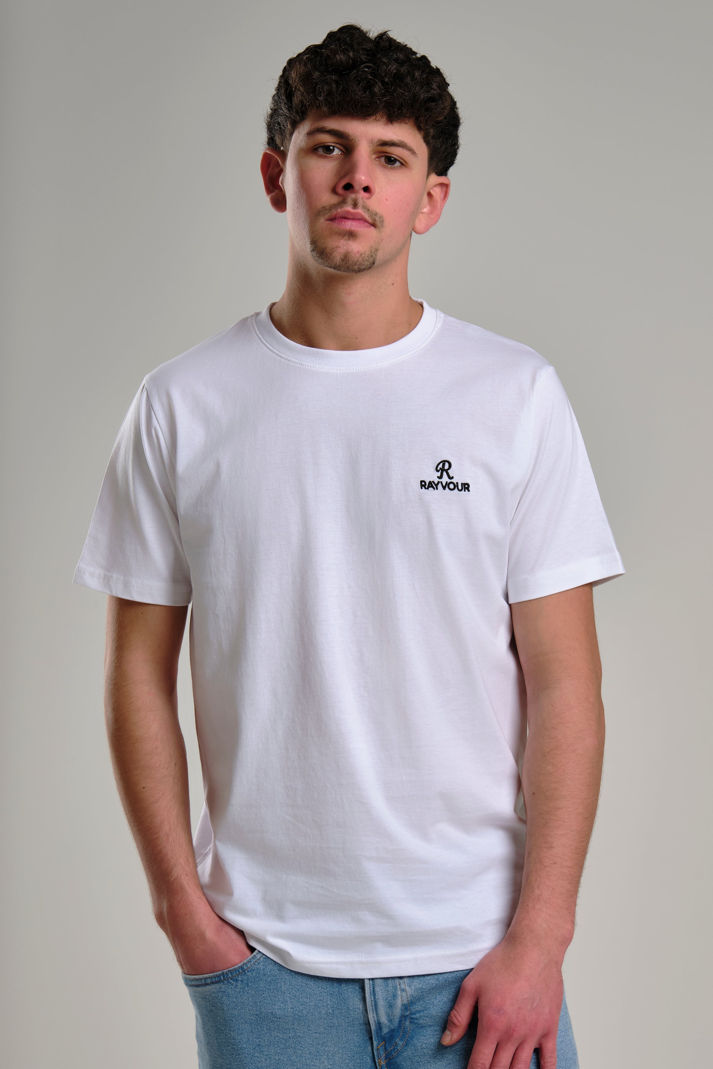 RICAMO PREMIUM T-SHIRT WHITE
