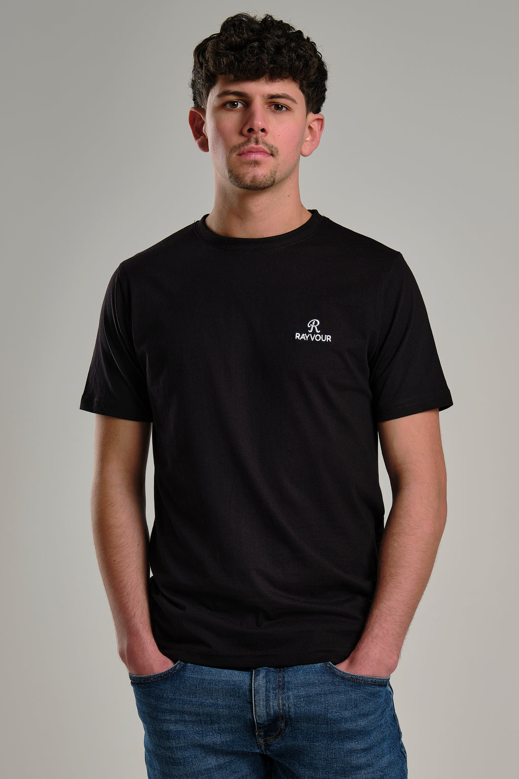 RICAMO PREMIUM T-SHIRT BLACK